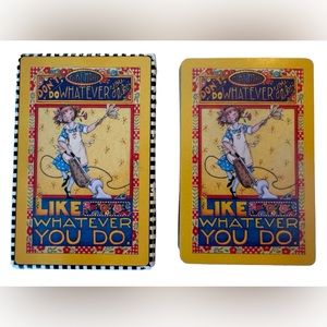 Mary Engelbreit Cleaning Lady LIKE Whatever YOU Do Playing Cards Deck COMPLETE